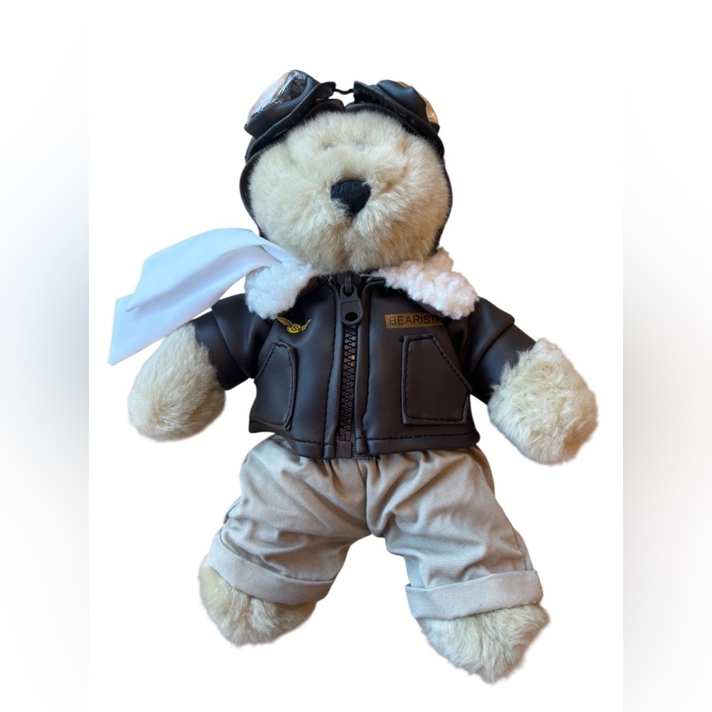 Starbucks Bearista Plush Aviator Bear 2004